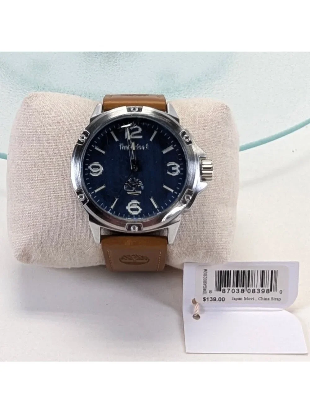 Timberland Men's Watch Classic Blue Dial Brown Leather Strap Quartz TDWGA9002202